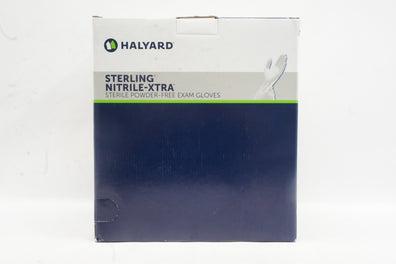 Halyard 33029 Sterling Nitrile-Xtra Sterile Powder-Free Exam Gloves M-Box of 100